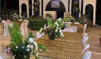 Decorated event venue